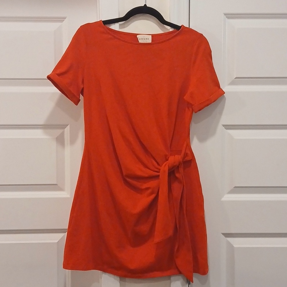 Sezane Pippa Short Dress Red Size Medium
